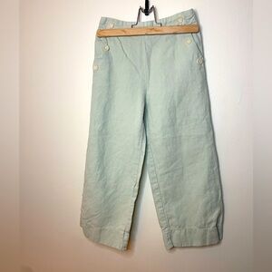 Zara linen blend girls pants